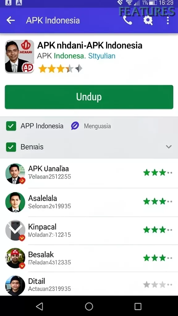 Cuplikan layar FA99 — aktivitas