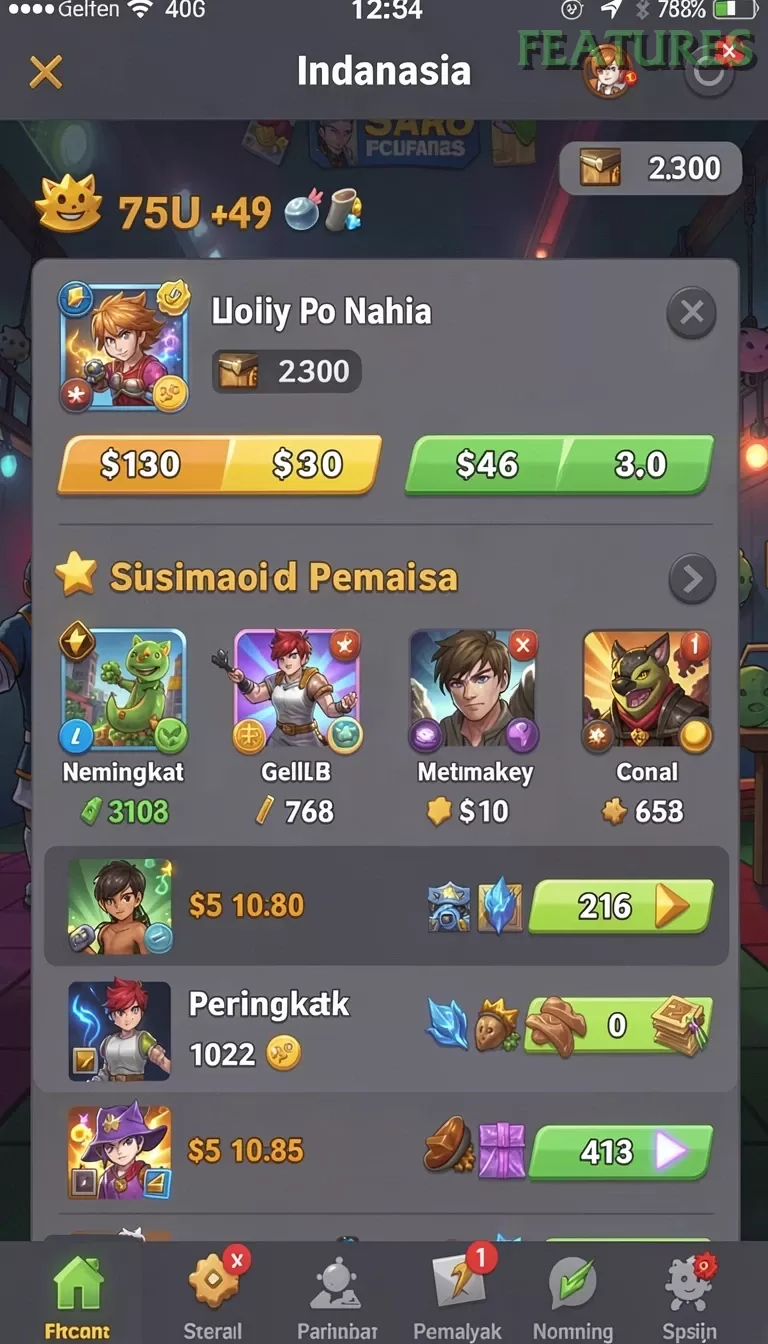 Cuplikan layar CMTOTO — pengaturan akun