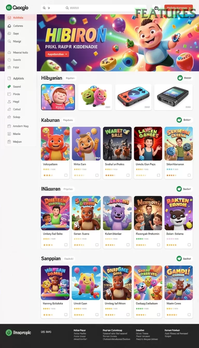 Cuplikan layar AJAIB88 — menu navigasi